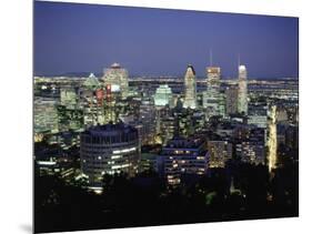 City Skyline, Montreal, Quebec, Canada-Walter Bibikow-Mounted Photographic Print