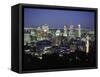 City Skyline, Montreal, Quebec, Canada-Walter Bibikow-Framed Stretched Canvas