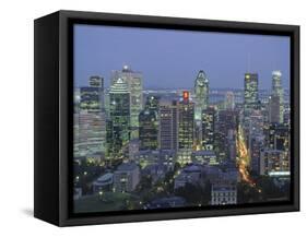 City Skyline, Montreal, Quebec Province, Canada-Gavin Hellier-Framed Stretched Canvas