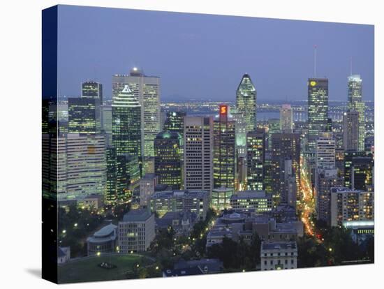City Skyline, Montreal, Quebec Province, Canada-Gavin Hellier-Stretched Canvas