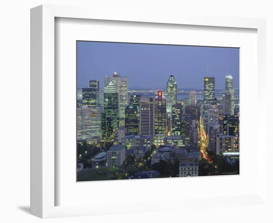 City Skyline, Montreal, Quebec Province, Canada-Gavin Hellier-Framed Photographic Print