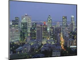 City Skyline, Montreal, Quebec Province, Canada-Gavin Hellier-Mounted Photographic Print