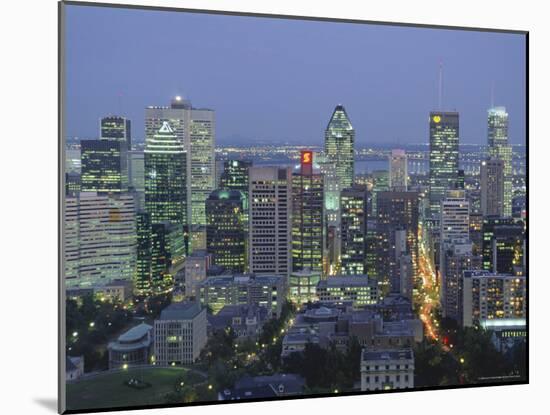 City Skyline, Montreal, Quebec Province, Canada-Gavin Hellier-Mounted Photographic Print