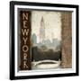 City Skyline New York Vintage Square-Marco Fabiano-Framed Art Print