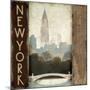 City Skyline New York Vintage Square-Marco Fabiano-Mounted Art Print