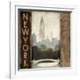 City Skyline New York Vintage Square-Marco Fabiano-Framed Art Print