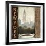 City Skyline New York Vintage Square-Marco Fabiano-Framed Art Print