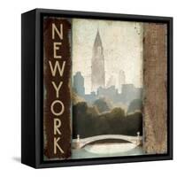 City Skyline New York Vintage Square-Marco Fabiano-Framed Stretched Canvas
