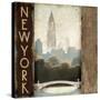 City Skyline New York Vintage Square-Marco Fabiano-Stretched Canvas