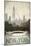 City Skyline New York Vintage V2-Marco Fabiano-Mounted Art Print