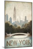 City Skyline New York Vintage V2-Marco Fabiano-Mounted Art Print