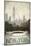 City Skyline New York Vintage V2-Marco Fabiano-Mounted Art Print