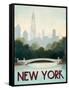 City Skyline New York-Marco Fabiano-Framed Stretched Canvas