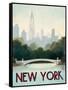 City Skyline New York-Marco Fabiano-Framed Stretched Canvas