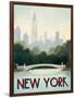 City Skyline New York-Marco Fabiano-Framed Art Print