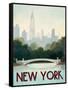 City Skyline New York-Marco Fabiano-Framed Stretched Canvas