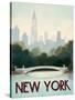 City Skyline New York-Marco Fabiano-Stretched Canvas