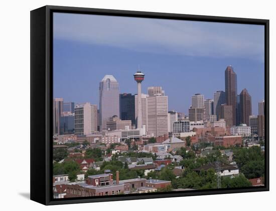 City Skyline of Calgary, Alberta, Canada, North America-Harding Robert-Framed Stretched Canvas