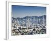 City Skyline of Kowloon and Hong Kong Island from Lion Rock, Hong Kong, China-Ian Trower-Framed Photographic Print