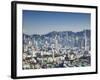 City Skyline of Kowloon and Hong Kong Island from Lion Rock, Hong Kong, China-Ian Trower-Framed Photographic Print