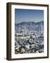 City Skyline of Kowloon and Hong Kong Island from Lion Rock, Hong Kong, China-Ian Trower-Framed Photographic Print