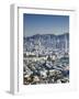 City Skyline of Kowloon and Hong Kong Island from Lion Rock, Hong Kong, China-Ian Trower-Framed Photographic Print