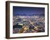 City Skyline of Kowloon and Hong Kong Island from Lion Rock, Hong Kong, China-Ian Trower-Framed Photographic Print