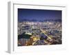 City Skyline of Kowloon and Hong Kong Island from Lion Rock, Hong Kong, China-Ian Trower-Framed Photographic Print