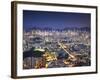 City Skyline of Kowloon and Hong Kong Island from Lion Rock, Hong Kong, China-Ian Trower-Framed Photographic Print