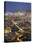 City Skyline of Kowloon and Hong Kong Island from Lion Rock, Hong Kong, China-Ian Trower-Stretched Canvas