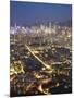 City Skyline of Kowloon and Hong Kong Island from Lion Rock, Hong Kong, China-Ian Trower-Mounted Photographic Print