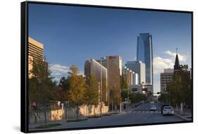 City Skyline, Oklahoma City, Oklahoma, USA-Walter Bibikow-Framed Stretched Canvas
