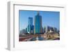 City Skyline on Rashid Bin Saeed Al Maktoum Street at Dusk-Frank Fell-Framed Photographic Print