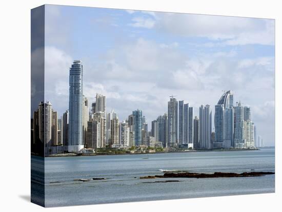 City Skyline, Panama City, Panama, Central America-Christian Kober-Stretched Canvas