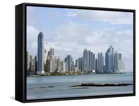 City Skyline, Panama City, Panama, Central America-Christian Kober-Framed Stretched Canvas