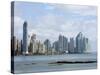 City Skyline, Panama City, Panama, Central America-Christian Kober-Stretched Canvas