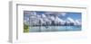 City Skyline Panorama-Nish Nalbandian-Framed Art Print