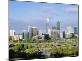 City Skyline, Perth, Western Australia, Australia-Peter Scholey-Mounted Photographic Print