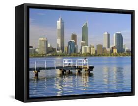 City Skyline, Perth, Western Australia, Australia-Gavin Hellier-Framed Stretched Canvas