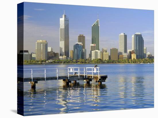 City Skyline, Perth, Western Australia, Australia-Gavin Hellier-Stretched Canvas