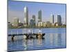 City Skyline, Perth, Western Australia, Australia-Gavin Hellier-Mounted Premium Photographic Print