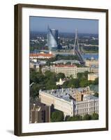 City Skyline, Riga, Latvia-Doug Pearson-Framed Photographic Print