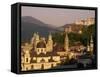 City Skyline, Salzburg, Austria, Europe-Jean Brooks-Framed Stretched Canvas