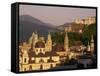 City Skyline, Salzburg, Austria, Europe-Jean Brooks-Framed Stretched Canvas