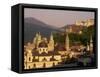 City Skyline, Salzburg, Austria, Europe-Jean Brooks-Framed Stretched Canvas