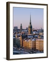 City Skyline, Stockholm, Sweden, Scandinavia, Europe-Sylvain Grandadam-Framed Photographic Print