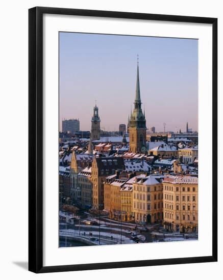 City Skyline, Stockholm, Sweden, Scandinavia, Europe-Sylvain Grandadam-Framed Photographic Print