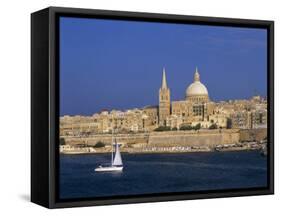 City Skyline, Valetta, Malta-Steve Vidler-Framed Stretched Canvas