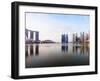 City Skyline Viewed across Marina Bay, Singapore-Gavin Hellier-Framed Photographic Print