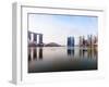 City Skyline Viewed across Marina Bay, Singapore-Gavin Hellier-Framed Photographic Print